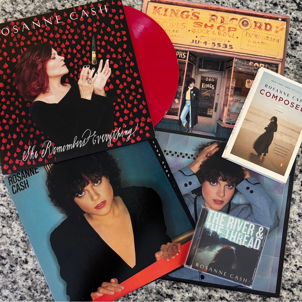 Rosanne Cash Collector’s Bundle – Vinyl, CD, Cassette & Autobiography